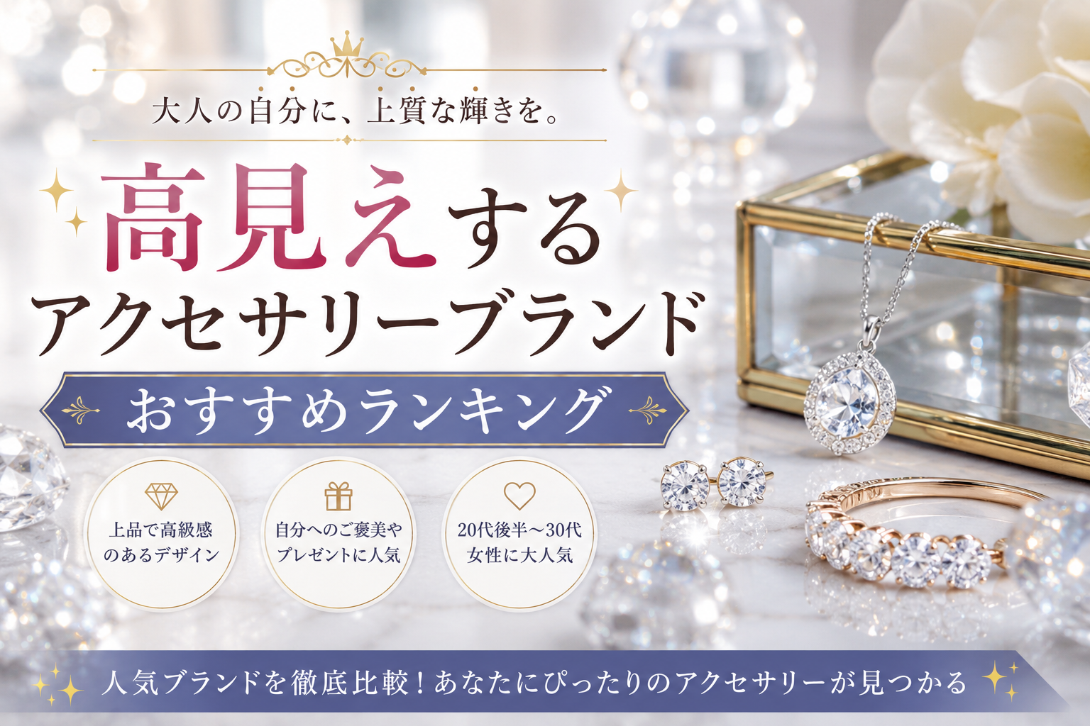 高見えするアクセサリーブランドおすすめランキング|SWAROVSKIは本当に人気?