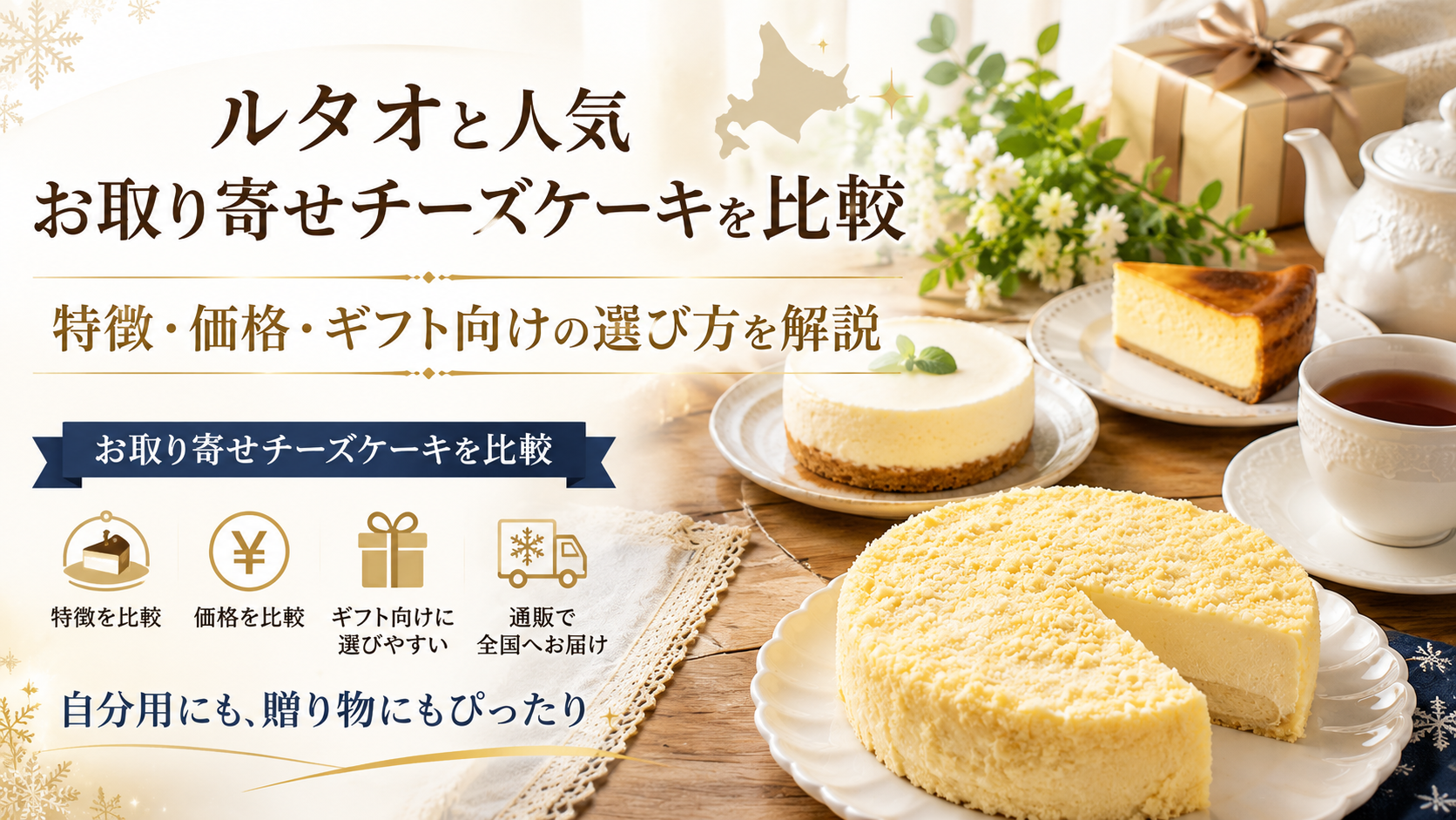 ルタオと人気お取り寄せチーズケーキを比較｜特徴・価格・ギフト向けの選び方を解説